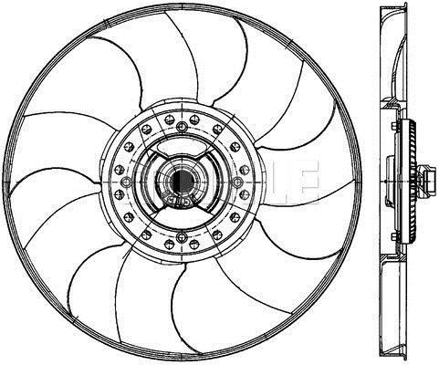 Ventilateur de refroidissement du moteur (Motoventilateur) MAHLE Aftermarket CFF 499 000P