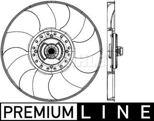 Ventilateur de refroidissement du moteur (Motoventilateur) MAHLE Aftermarket CFF 499 000P