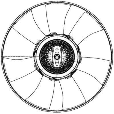 Ventilateur de refroidissement du moteur (Motoventilateur) MAHLE Aftermarket CFF 500 000P