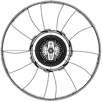Ventilateur de refroidissement du moteur (Motoventilateur) MAHLE Aftermarket CFF 501 000P