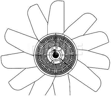 Ventilateur de refroidissement du moteur (Motoventilateur) MAHLE Aftermarket CFF 502 000P