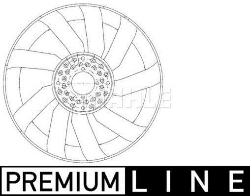 Hélice du ventilateur de refroidissement moteur (Hélice moteur) MAHLE Aftermarket CFW 74 000P