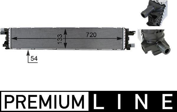 Radiateur basse température, intercooler MAHLE Aftermarket ref. CIR 1 000P