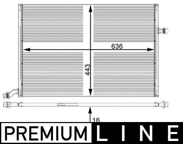 Radiateur basse température, intercooler MAHLE Aftermarket ref. CIR 25 000P
