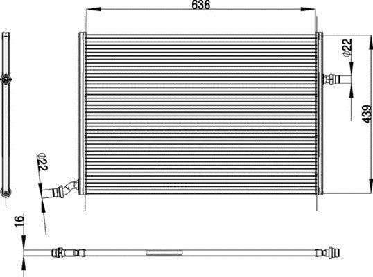 Radiateur basse température, intercooler MAHLE Aftermarket ref. CIR 26 000P