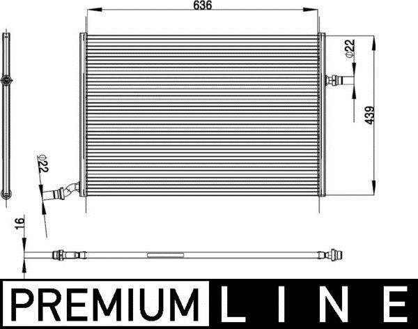 Radiateur basse température, intercooler MAHLE Aftermarket ref. CIR 26 000P