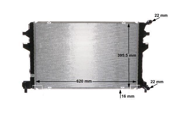 Radiateur basse température, intercooler MAHLE Aftermarket ref. CIR 34 000S
