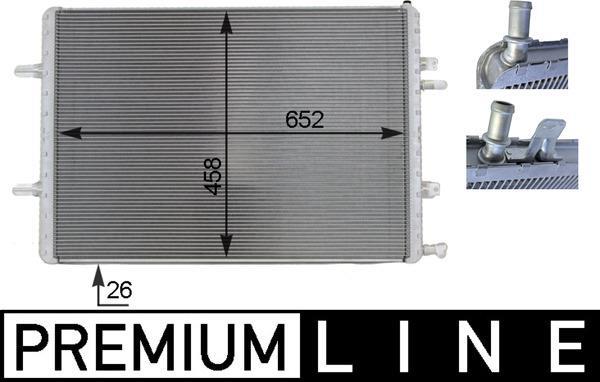 Radiateur basse température, intercooler MAHLE Aftermarket ref. CIR 3 000P