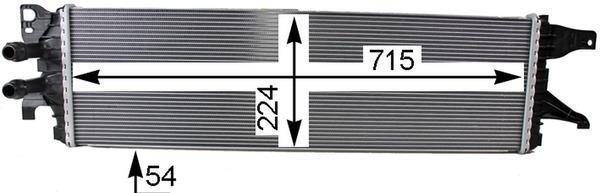 Radiateur basse température, intercooler MAHLE Aftermarket ref. CIR 8 000P