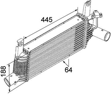Intercooler, échangeur (Refroidisseur d'air) MAHLE Aftermarket CI 159 000P