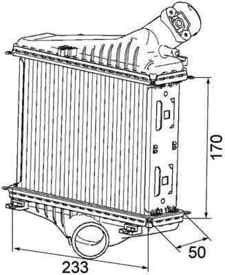 Intercooler, échangeur (Refroidisseur d'air) MAHLE Aftermarket ref. CI 163 000P