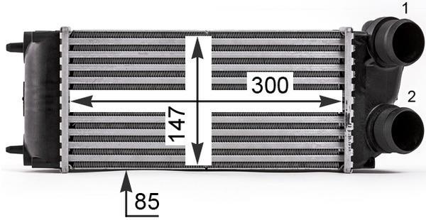 Intercooler, échangeur (Refroidisseur d'air) MAHLE Aftermarket ref. CI 16 000P