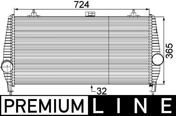 Intercooler, échangeur (Refroidisseur d'air) MAHLE Aftermarket ref. CI 173 000P