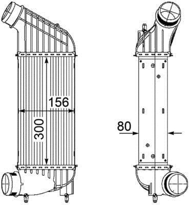 Intercooler, échangeur (Refroidisseur d'air) MAHLE Aftermarket ref. CI 181 000P