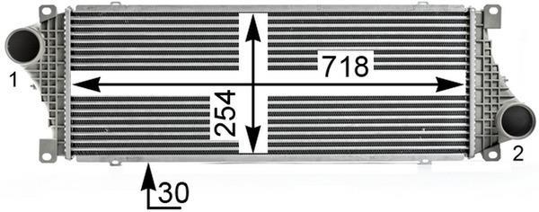 Intercooler, échangeur (Refroidisseur d'air) MAHLE Aftermarket ref. CI 18 000P
