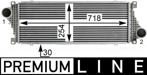 Intercooler, échangeur (Refroidisseur d'air) MAHLE Aftermarket ref. CI 18 000P