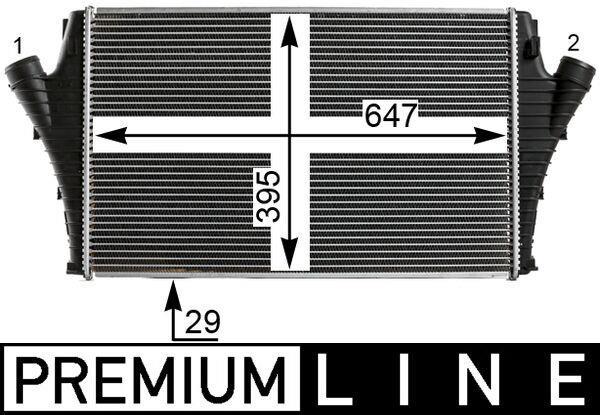 Intercooler, échangeur (Refroidisseur d'air) MAHLE Aftermarket ref. CI 21 000P