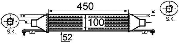 Intercooler, échangeur (Refroidisseur d'air) MAHLE Aftermarket ref. CI 249 000P