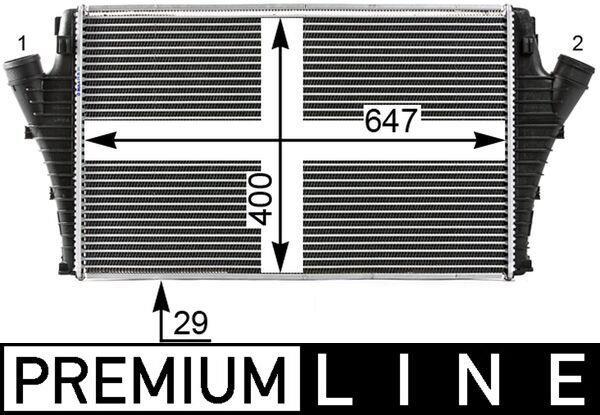 Intercooler, échangeur (Refroidisseur d'air) MAHLE Aftermarket ref. CI 24 000P