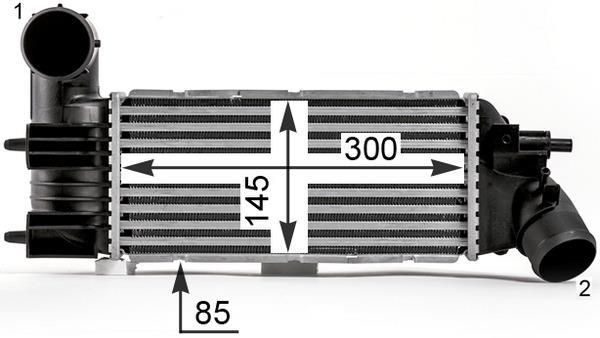 Intercooler, échangeur (Refroidisseur d'air) MAHLE Aftermarket ref. CI 26 000P