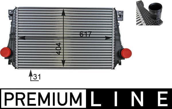 Intercooler, échangeur (Refroidisseur d'air) MAHLE Aftermarket ref. CI 27 000P