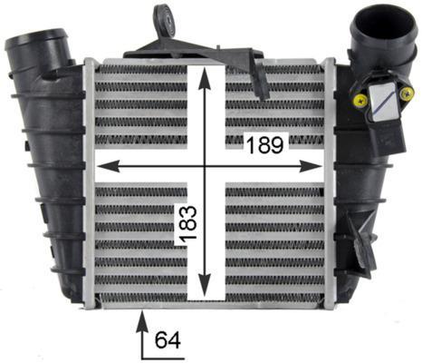 Intercooler, échangeur (Refroidisseur d'air) MAHLE Aftermarket ref. CI 298 000P