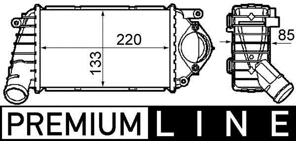 Intercooler, échangeur (Refroidisseur d'air) MAHLE Aftermarket ref. CI 302 000P