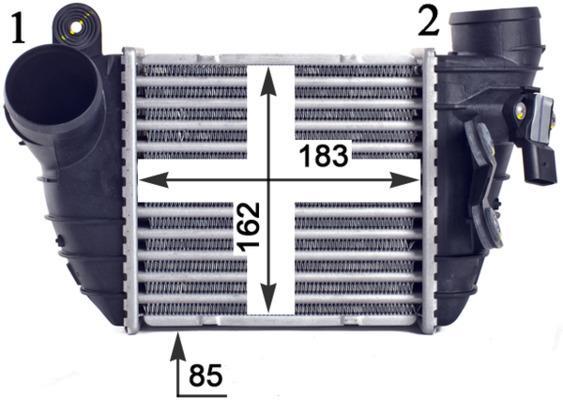 Intercooler, échangeur (Refroidisseur d'air) MAHLE Aftermarket ref. CI 308 000P