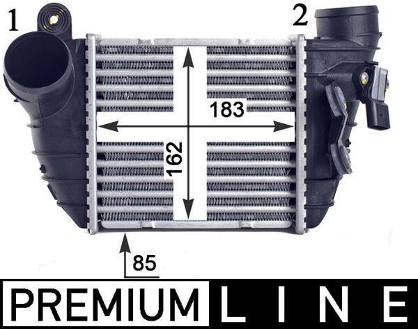 Intercooler, échangeur (Refroidisseur d'air) MAHLE Aftermarket ref. CI 308 000P