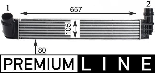 Intercooler, échangeur (Refroidisseur d'air) MAHLE Aftermarket ref. CI 314 000P
