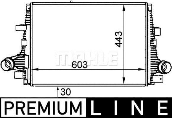 Intercooler, échangeur (Refroidisseur d'air) MAHLE Aftermarket ref. CI 325 000P