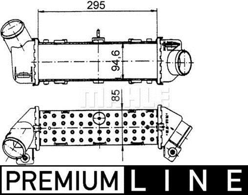 Intercooler, échangeur (Refroidisseur d'air) MAHLE Aftermarket ref. CI 329 000P