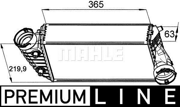 Intercooler, échangeur (Refroidisseur d'air) MAHLE Aftermarket ref. CI 330 000P