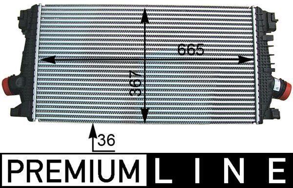 Intercooler, échangeur (Refroidisseur d'air) MAHLE Aftermarket ref. CI 364 000P