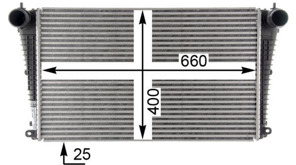 Intercooler, échangeur (Refroidisseur d'air) MAHLE Aftermarket ref. CI 365 000P