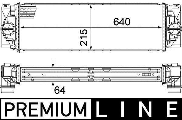 Intercooler, échangeur (Refroidisseur d'air) MAHLE Aftermarket ref. CI 368 000P