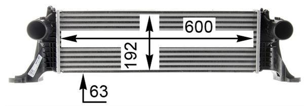 Intercooler, échangeur (Refroidisseur d'air) MAHLE Aftermarket ref. CI 370 000P