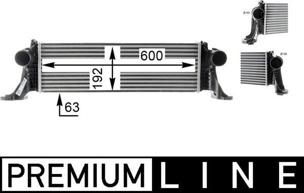 Intercooler, échangeur (Refroidisseur d'air) MAHLE Aftermarket ref. CI 370 000P