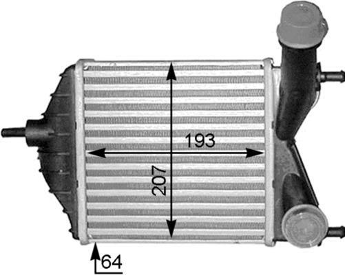 Intercooler, échangeur (Refroidisseur d'air) MAHLE Aftermarket ref. CI 378 000S