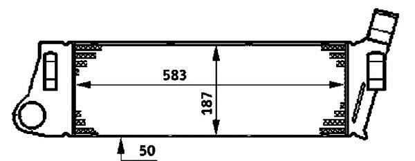 Intercooler, échangeur (Refroidisseur d'air) MAHLE Aftermarket ref. CI 39 000P