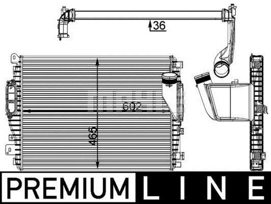 Intercooler, échangeur (Refroidisseur d'air) MAHLE Aftermarket ref. CI 405 000P