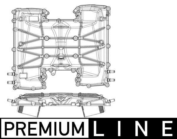 Intercooler, échangeur (Refroidisseur d'air) MAHLE Aftermarket ref. CI 408 000P