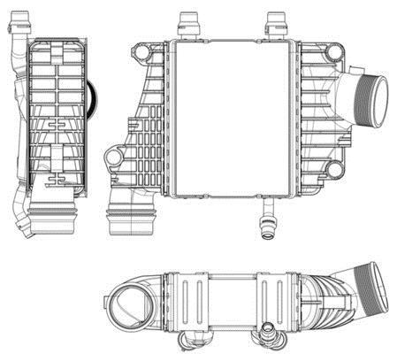 Intercooler, échangeur (Refroidisseur d'air) MAHLE Aftermarket ref. CI 410 000P