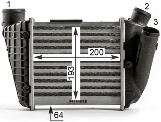 Intercooler, échangeur (Refroidisseur d'air) MAHLE Aftermarket ref. CI 429 000P