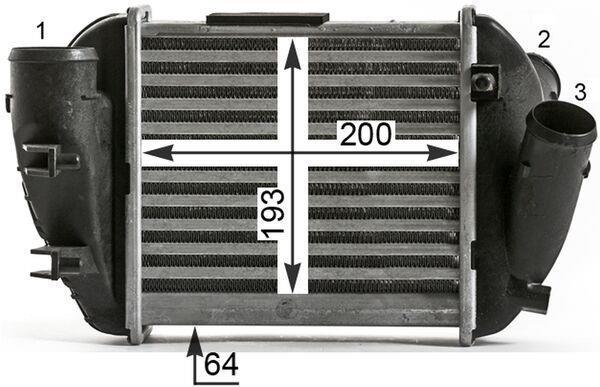 Intercooler, échangeur (Refroidisseur d'air) MAHLE Aftermarket ref. CI 430 000P