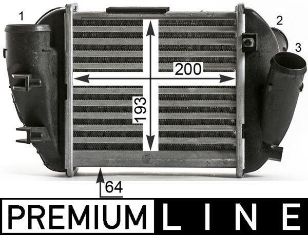 Intercooler, échangeur (Refroidisseur d'air) MAHLE Aftermarket ref. CI 430 000P