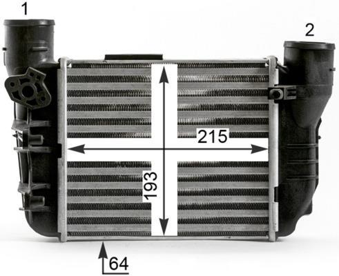 Intercooler, échangeur (Refroidisseur d'air) MAHLE Aftermarket ref. CI 431 000P