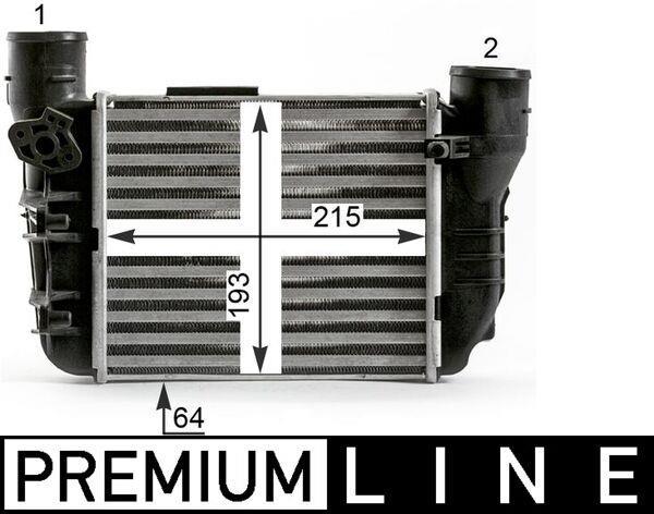 Intercooler, échangeur (Refroidisseur d'air) MAHLE Aftermarket ref. CI 431 000P