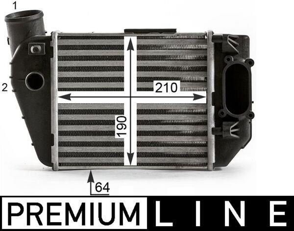 Intercooler, échangeur (Refroidisseur d'air) MAHLE Aftermarket ref. CI 432 000P