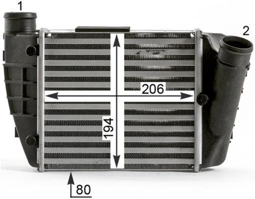 Intercooler, échangeur (Refroidisseur d'air) MAHLE Aftermarket ref. CI 433 000P